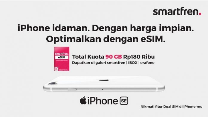 Dual Sim di iPhone SE kini bisa dengan eSIM Smartfren Dual Sim di iPhone SE kini bisa dengan eSIM Smartfren