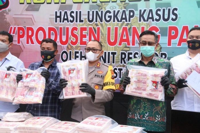 BI Gandeng Polrestabes Surabaya Ungkap Pembuatan dan Pengedaran Uang Palsu