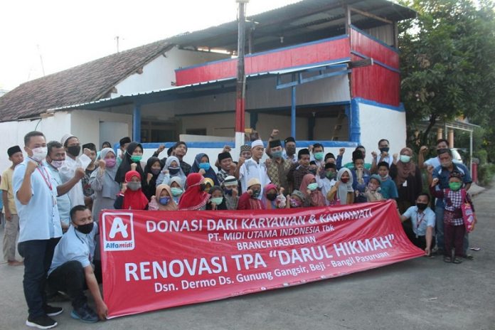 Karyawan Alfamidi Jatim Bantu Renovasi Taman Pendidikan Alquran Karyawan Alfamidi Jatim Bantu Renovasi Taman Pendidikan Alquran