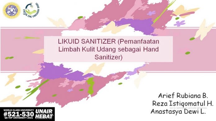 Mahasiswa Unair Ciptakan Hand Sanitizer dari Limbah Kulit Udang Mahasiswa Unair Ciptakan Hand Sanitizer dari Limbah Kulit Udang