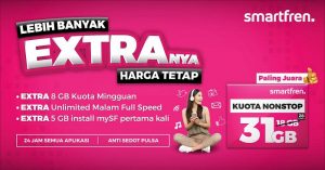 Kuota Nonstop Smartfren Kini Lebih Besar Hingga 43 GB