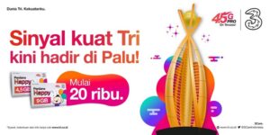 3 Indonesia Perluas Jangkauan Jaringan di Wilayah Sulawesi Tengah dan Tenggara