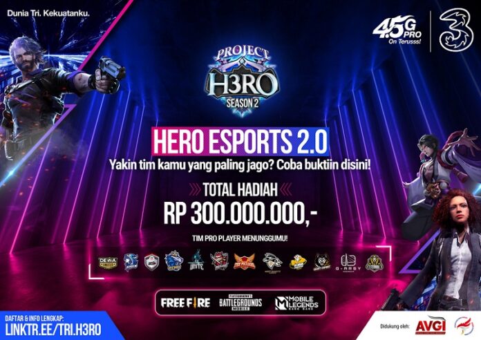 3 Indonesia Hadirkan H3RO Esports Tournament 2.0