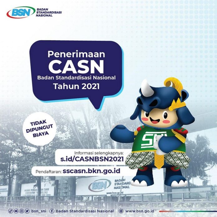 BSN Buka Formasi CASN Tahun 2021