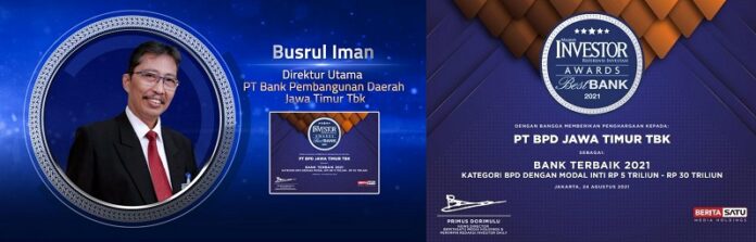 Bank Jatim Raih Penghargaan Bank Terbaik 2021 Bank Jatim Raih Penghargaan Bank Terbaik 2021