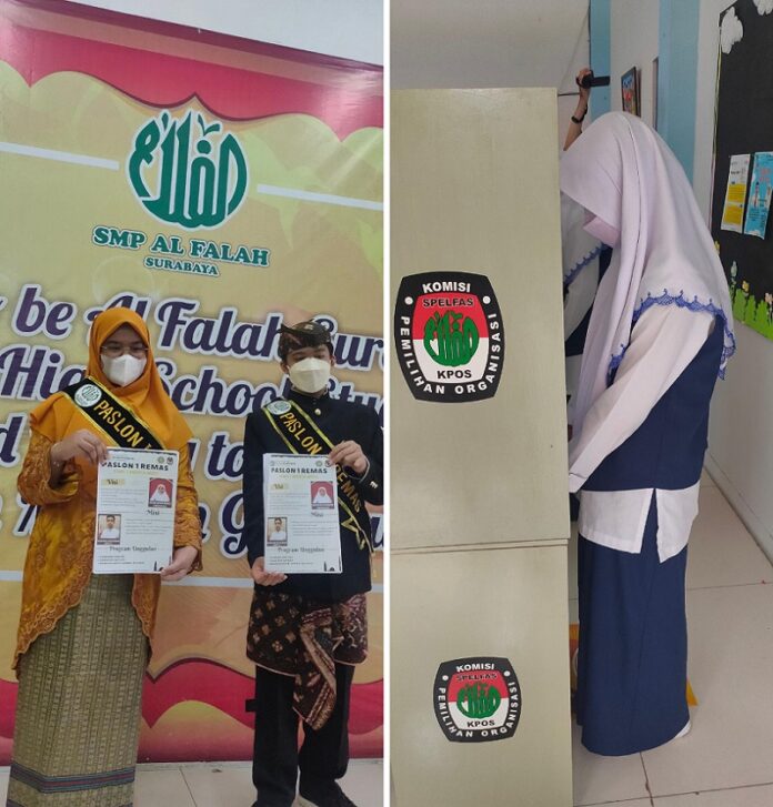 Kampanye Debat Paslon dan Pemira jadi Cara Pembelajaran Berorganisasi di SMP Al Falah Surabaya