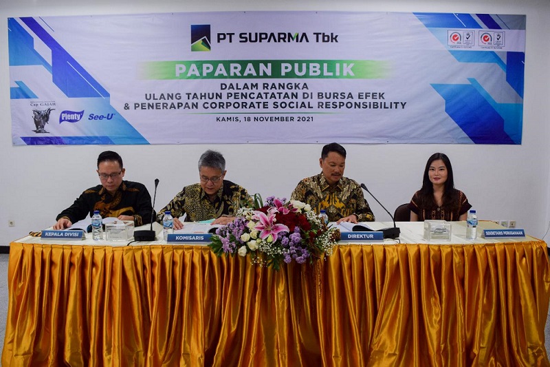 Suparma Catat Penjualan Bersih Rp 2.211 Miliar