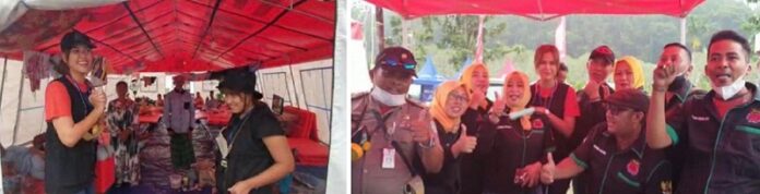 Rebecca Tamara dan Leo Consul Kunjungi Lokasi Pengungsian Semeru