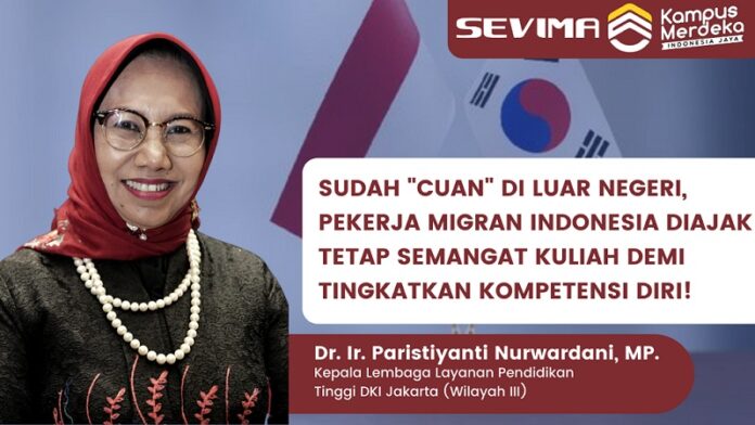 Kepala LLDIKTI Ajak Pekerja Migran Indonesia Untuk Tetap Kuliah
