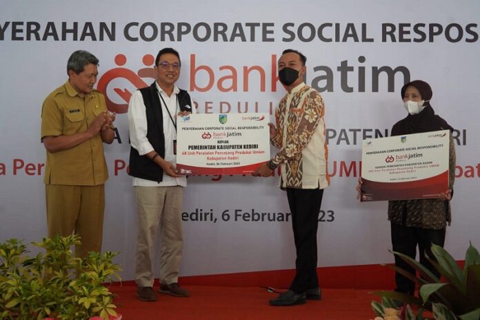 Kali ini CSR Bank Jatim Berlabuh di Pemkab Kediri