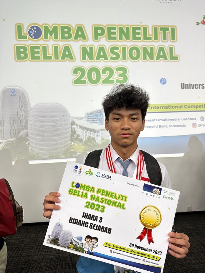 Peduli Sejarah Bung Karno di Surabaya, Remaja 15 Tahun Sukses Menangkan Lomba Peneliti Belia Tingkat Nasional 