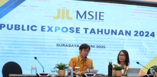 MSIE Catat Kinerja Positif Tahun 2024, Ekspansi ke Bali Dan CSR Komisaris MSIE, Ian Griffin Prawiromaruto saat Public Expose di Surabaya, Selasa ( 03/06/2025)