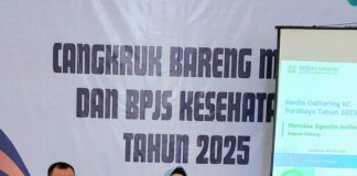 Kepala BPJS Kesehatan Cabang Surabaya, Hernina Agustin Arifin dalam forum silaturahmi "Cangkruk Bareng Media" pada Jumat, 20 Juni 2025 (dok. jatimmedia.com)