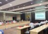 Humas TPS, Ardiansyah, menyampaikan tentang profil perusahaan TPS dalam rangka kunjungan kerja Dewan Pimpinan Wilayah (DPW) Asosiasi Logistik dan Forwarder Indonesia (ALFI) Jawa Tengah dan DIY, Kamis (07/08)