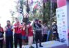 Sesi Flag Off Dalam Bank Jatim Bromo Marathon di Plataran Bromo, Minggu (07/09) oleh Plt Direktur Utama Bank Jatim Arif Suhirman, Wakil Bupati Pasuruan Shobih Asrori, Deputi Kepala Perwakilan Bank Indonesia Malang Siti Nurfalinda, dan CEO & Founder Plataran Indonesia Yozua Makes. 