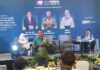 Agus Sulistriyono,CEO Promedia, saat pemaparan dalam acara Media talks Journalism 360 di Surabaya, Kamis (25/09)