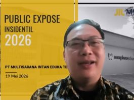 Direktur Utama PT Multisarana Intan Eduka Tbk, Tanu Widjaja dalam Public Expose Insidentil secara daring, Selasa (19/05). Saham Melonjak 214 Persen Hingga Disuspensi BEI, Manajemen MSIE Ungkap Pemicu dan Pastikan Operasional Tetap Stabil