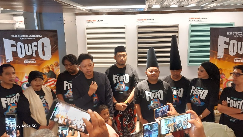 Para pemeran Film 'Foufo' Karya Bayu Skak Padukan Komedi Sci-Fi dan Kisah Impian Naik Haji dalam press conference dan special screening Sabtu (27/6/2026).