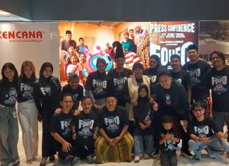 Para pemeran Film 'Foufo' Karya Bayu Skak Padukan Komedi Sci-Fi dan Kisah Impian Naik Haji dalam press conference dan special screening Sabtu (27/6/2026).