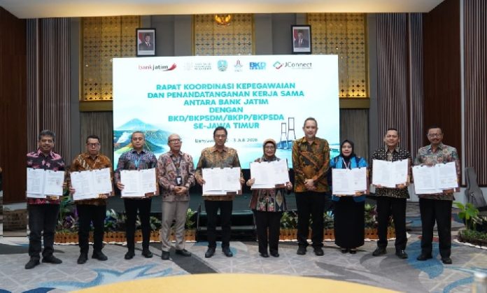 bjtm Perkuat Layanan untuk ASN, Bank Jatim Gandeng BKD se-Jawa Timur Hadapi Era 'Single Salary'