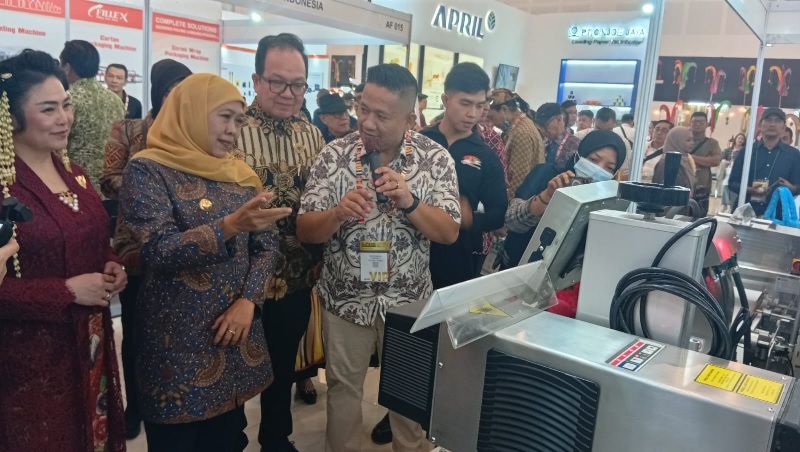 Khofifah Indar Parawansa dalam ALLPACK Surabaya 2026 (EastPack Surabaya) dan East Beauty Pack Expo 2026.