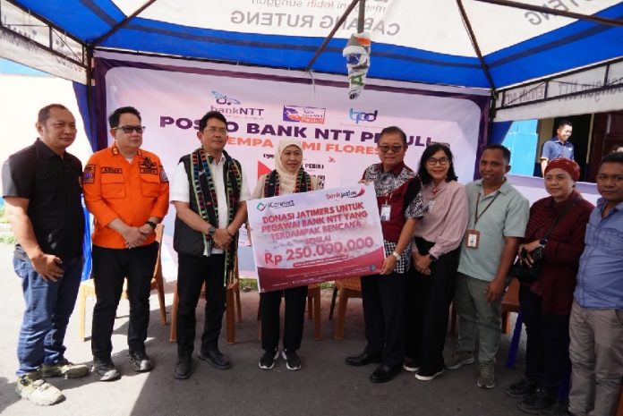 bjtm Sinergi Pemprov Jatim dan Bank Jatim Salurkan Bantuan Logistik senilai Rp3 Miliar Lebih untuk Korban Bencana di NTT